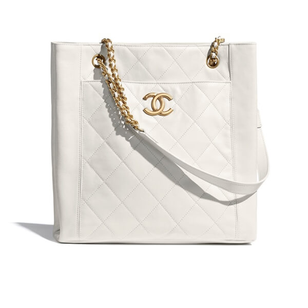 【シャネル】シャネル☆カーフスキン スモール トート AS2295 B04858 10601